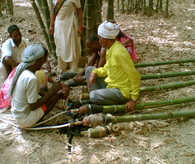 trattamento bambù tramite pressione